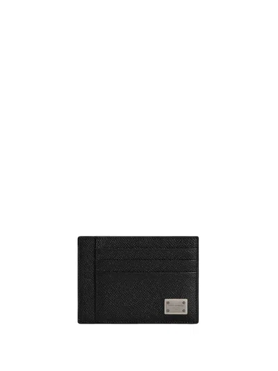 Dolce & Gabbana Black Calfskin Card Holder