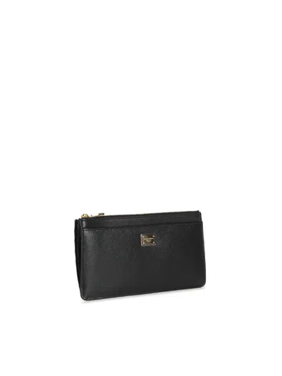 Dolce & Gabbana Black Calfskin Cardholder Wallet