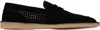 Dolce & Gabbana 'florio' Black Loafers With Logo Detail On The Rear And Penny Slot In Black
