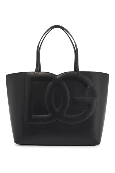 Dolce & Gabbana Bag In Leather With Monogram In Black
