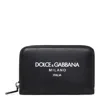 Dolce & Gabbana Men Leather Continental Wallet In Black