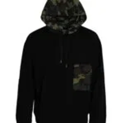 Pre-owned Dolce & Gabbana Black Camouflage Hooded Sweatshirt Men's Sweater ()