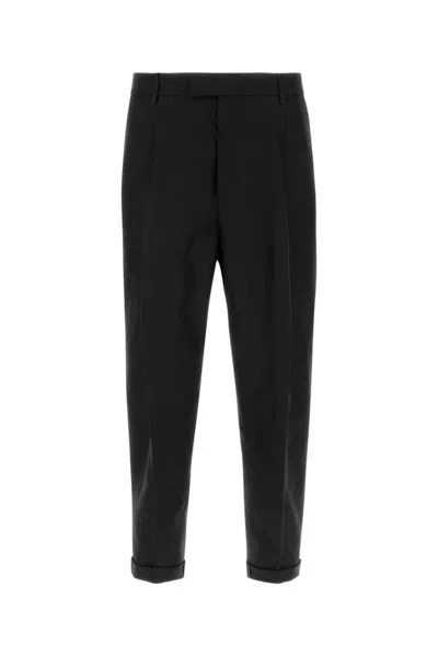 DOLCE & GABBANA BLACK CANVAS PANT