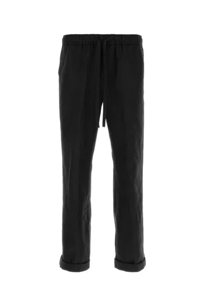 Dolce & Gabbana Black Canvas Pyjamas Pant