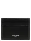 Dolce & Gabbana Black Card Holder With Logo On Front