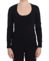 DOLCE & GABBANA DOLCE & GABBANA BLACK CASHMERE CREWNECK SWEATER WO