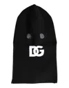 Dolce & Gabbana Black Cashmere Knitted Ski Mask Balaclava Hat