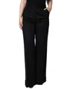 Dolce & Gabbana Black Cashmere Mid Waist Women Boot Cut Women's Pants In Black