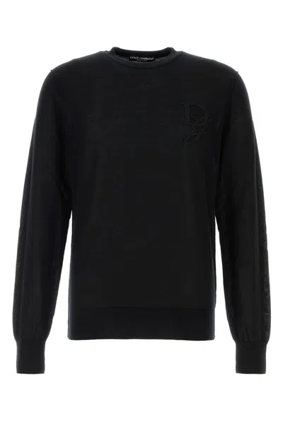 DOLCE & GABBANA BLACK CASHMERE SWEATER