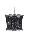 Dolce & Gabbana Women Black Chantilly Lace Bustier In Black