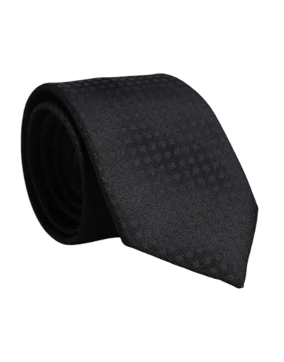 Dolce & Gabbana Black Circles Silk Adjustable Neckmen's Men's Tie