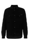 Dolce & Gabbana Black Corduroy Padded Jacket In Black