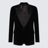 Dolce & Gabbana Black Cotton Blazer In Black