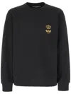 Dolce & Gabbana Black Cotton Blend Bee Detail Sweater
