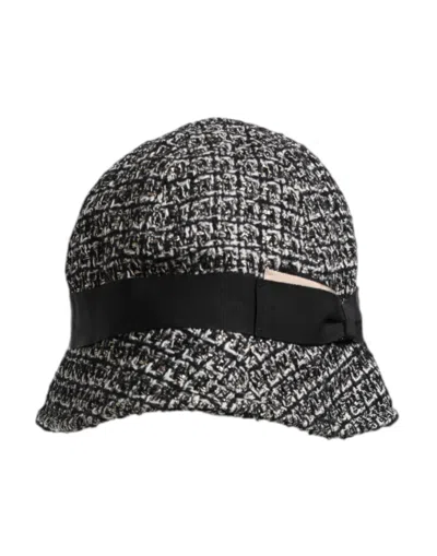 Dolce & Gabbana Black Cotton Blend Bucket Women's Hat
