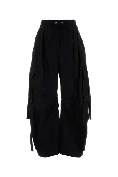 Dolce & Gabbana Ties Barrel-leg Cargo Trousers In Black