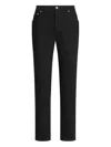 Dolce & Gabbana Classic Five-pocket Straight Leg Jeans With Front Button Fastening In Black