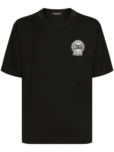 Dolce & Gabbana Black Cotton Clothing T-shirts And Polos