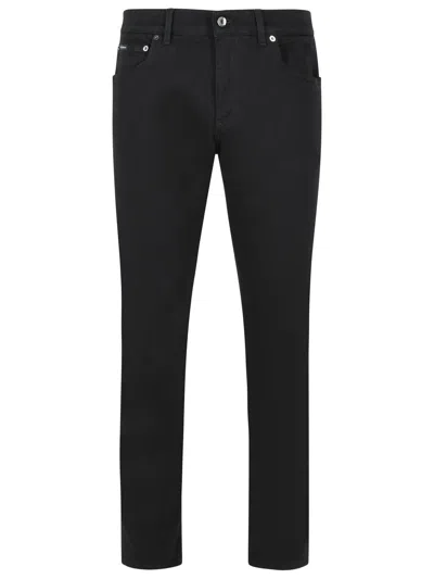 Dolce & Gabbana Black Cotton Jeans Men