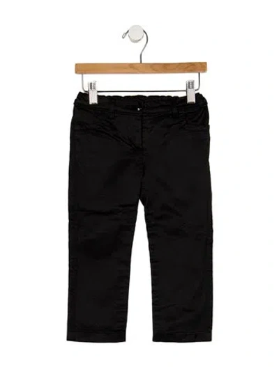 Pre-owned Dolce & Gabbana Babies' Black Cotton Jeans With Button And Zip Closure