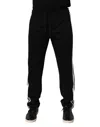 Dolce & Gabbana Black Cotton Jogger Sweatpants Trouser Pants In Black
