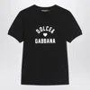 Dolce & Gabbana Black Cotton Logo T-shirt In Black