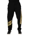 Dolce & Gabbana Black Cotton Stretch Jogger Sweatmen's Men's Pants In Black