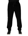 Dolce & Gabbana Black Cotton Men Jogger Sweatpants Pants In Black