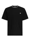 Dolce & Gabbana Black Crewneck T-shirt With Logo Embroidery On The Front In Black