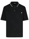 Dolce & Gabbana Polo Shirt In Piqué De Coton In Black