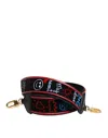 Dolce & Gabbana Black Cotton Printed Women Bag Accessory Shoulder Women's Strap In Black
