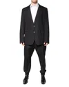Dolce & Gabbana Black Cotton Single Breasted 2 Piece Men's Suit