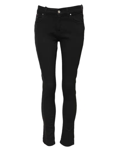 Pre-owned Dolce & Gabbana Black Cotton Skinny Denim Trouser Women's Jeans ()