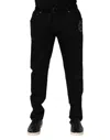 Dolce & Gabbana Black Cotton Skinny Men Denim Jeans In Blue
