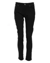 Dolce & Gabbana Black Cotton Logo Skinny Mid Waist Denim Jeans In Black