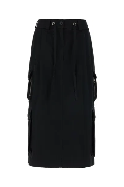 Dolce & Gabbana Black Cotton Skirt