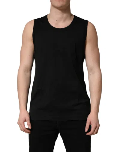 Pre-owned Dolce & Gabbana Black Cotton Sleeveless Men Tank Top Men's T-shirt ()