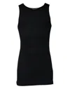 Dolce & Gabbana Black Cotton Sleeveless Round Neck Tank T-shirt In Black
