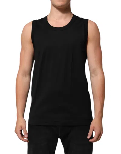 Pre-owned Dolce & Gabbana Black Cotton Sleeveless Underwear Men Tank Men's Top ()