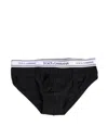 Dolce & Gabbana Black Cotton Stretch Regular Brief Underwear In Black