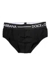 Dolce & Gabbana Black Cotton Stretch Regular Brief Underwear In Black