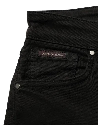 Dolce & Gabbana Black Cotton Stretch Skinny Denim Jeans