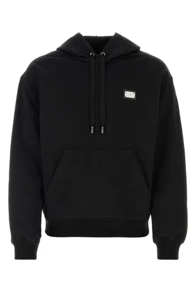 Dolce & Gabbana Black Cotton Sweatshirt
