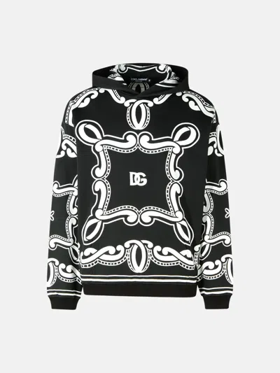 Dolce & Gabbana Black Cotton Sweatshirt