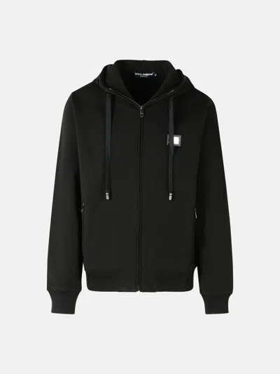 Dolce & Gabbana Black Cotton Sweatshirt