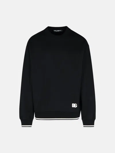 Dolce & Gabbana Black Cotton Sweatshirt