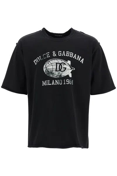 Dolce & Gabbana Black Cotton T-shirt