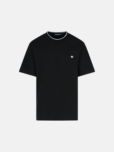 Dolce & Gabbana Black Cotton T-shirt