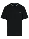 Dolce & Gabbana Cotton Piqué T-shirt With Contrasting Collar In White