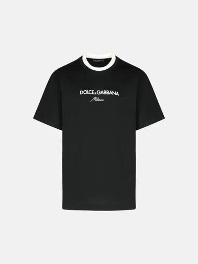 Dolce & Gabbana Black Cotton T-shirt